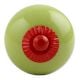 Lime Round Red Fitting Ceramic Knob